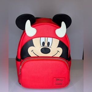 Loungefly Disney Devil Mickey Mouse Mini Backpack